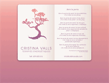 Tablet Screenshot of cristinavalls.com
